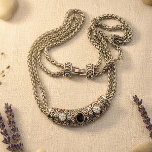 Brighton Style Multi-Strand Choker Necklace